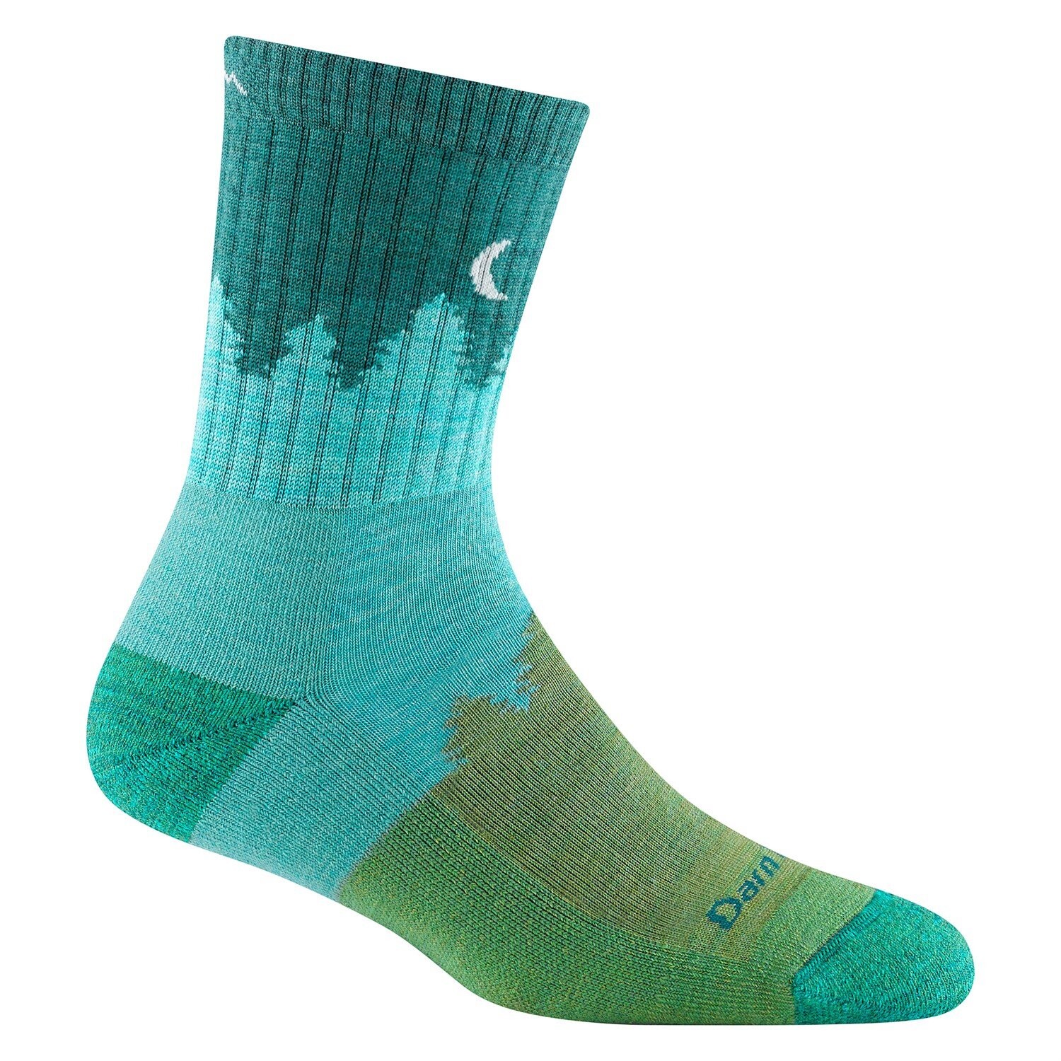 Носки Darn Tough Treeline Micro Crew Midweight Cushion, цвет Aqua 
Носки Darn Tough Treeline Micro Crew Midweight Cushion, цвет Aqua