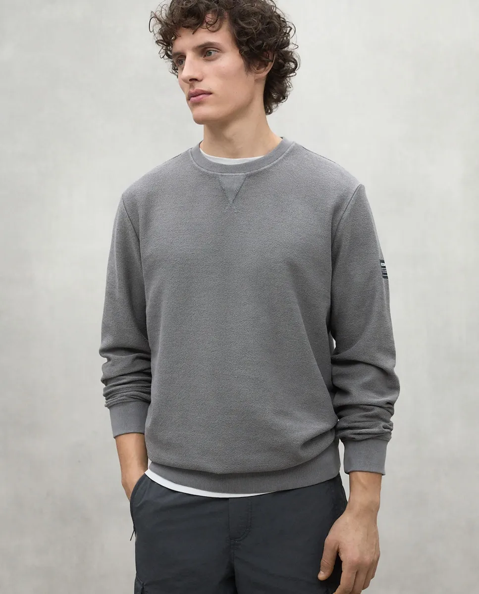 Мужская однотонная толстовка с круглым вырезом Ecoalf, темно-серый
Мужская однотонная толстовка с круглым вырезом Ecoalf, темно-серый