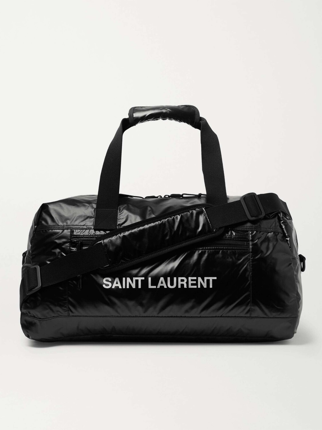 Спортивная сумка из глянцевого нейлона с принтом логотипа SAINT LAURENT, черный
Спортивная сумка из глянцевого нейлона с принтом логотипа SAINT LAURENT, черный