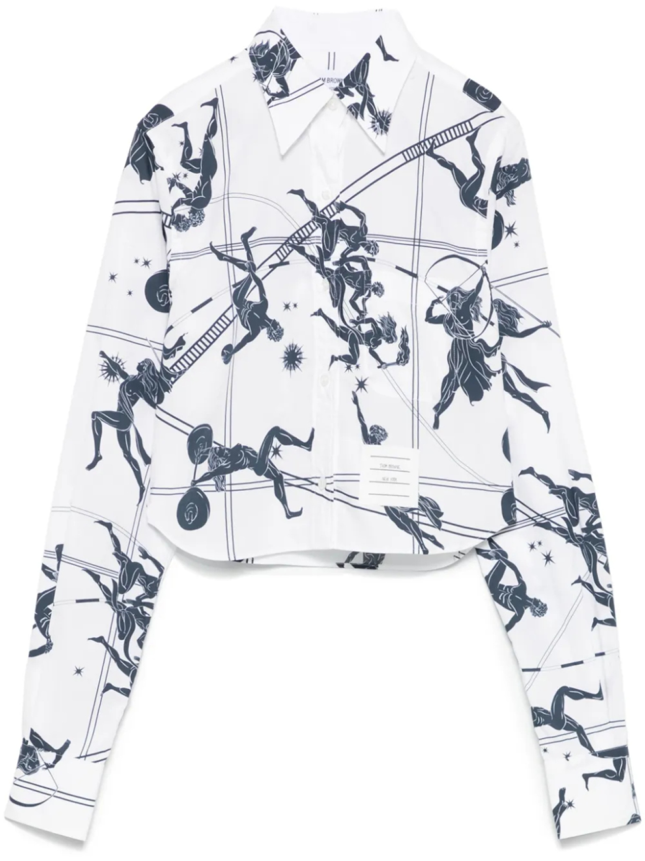 Thom Browne укороченная рубашка, белый
Thom Browne укороченная рубашка, белый