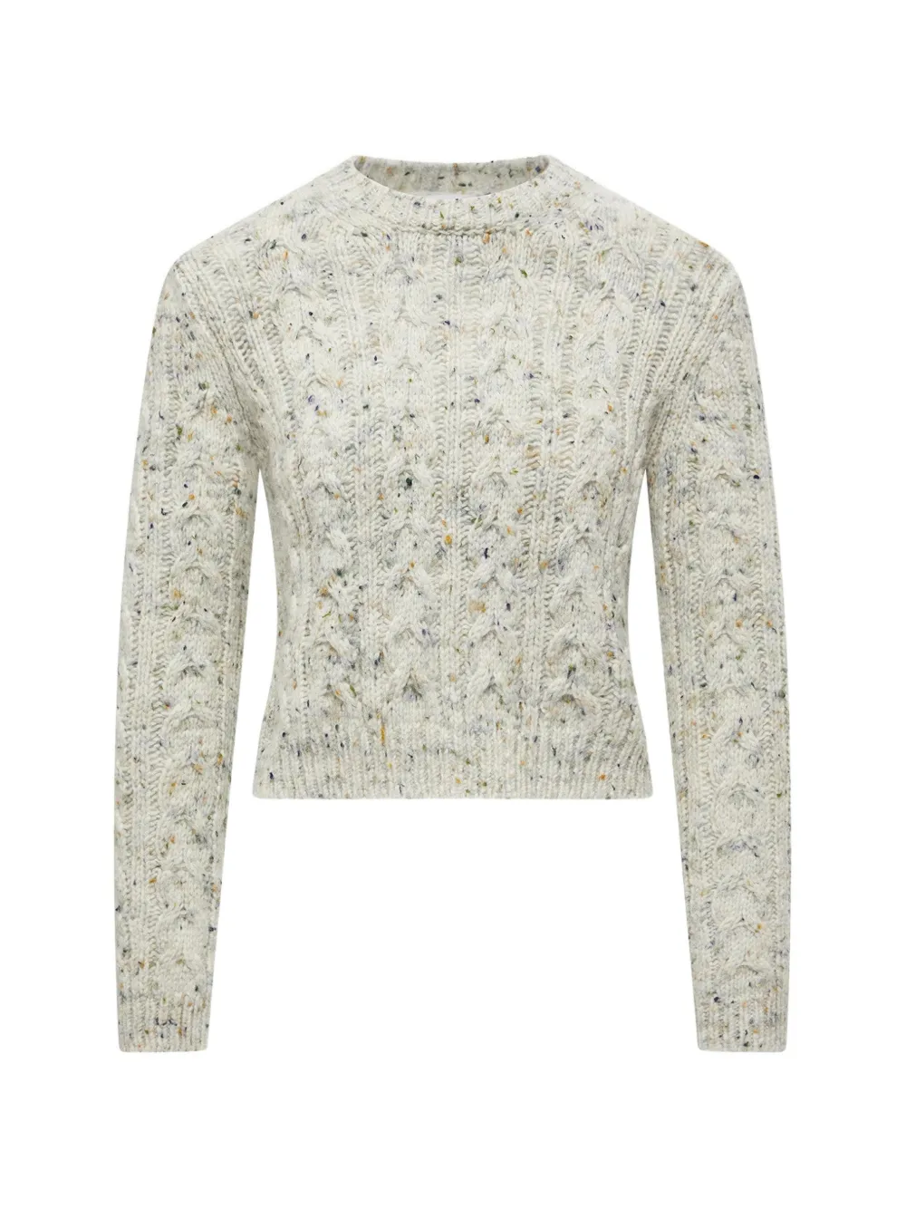 Свитер с круглым вырезом и косичной вязкой Moncler, серый
Свитер с круглым вырезом и косичной вязкой Moncler, серый