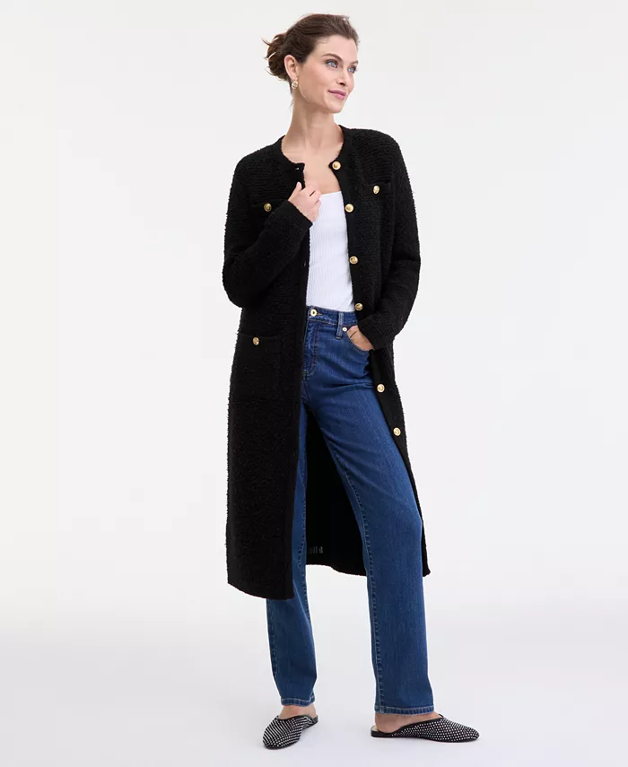 Женский кардиган-дастер из букле I.N.C. International Concepts, черный
Женский кардиган-дастер из букле I.N.C. International Concepts, черный