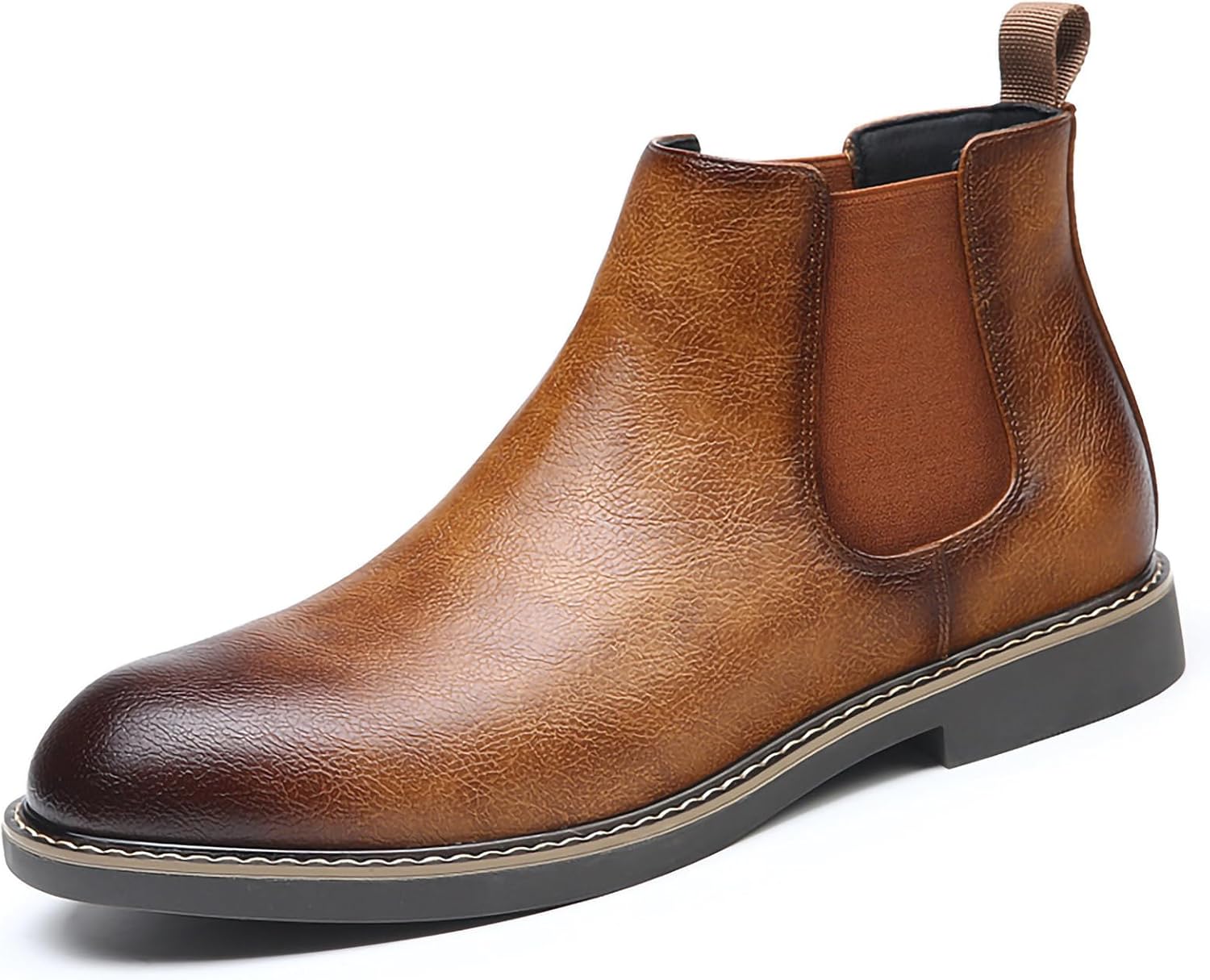 Мужские ботинки челси, повседневные удобные ботинки без шнурков, классические ботильоны с круглым носком, из искусственной кожи, стильные высокие рабочие ботинки Generic, коричневый
Мужские ботинки челси, повседневные удобные ботинки без шнурков, классические ботильоны с круглым носком, из искусственной кожи, стильные высокие рабочие ботинки Generic, коричневый