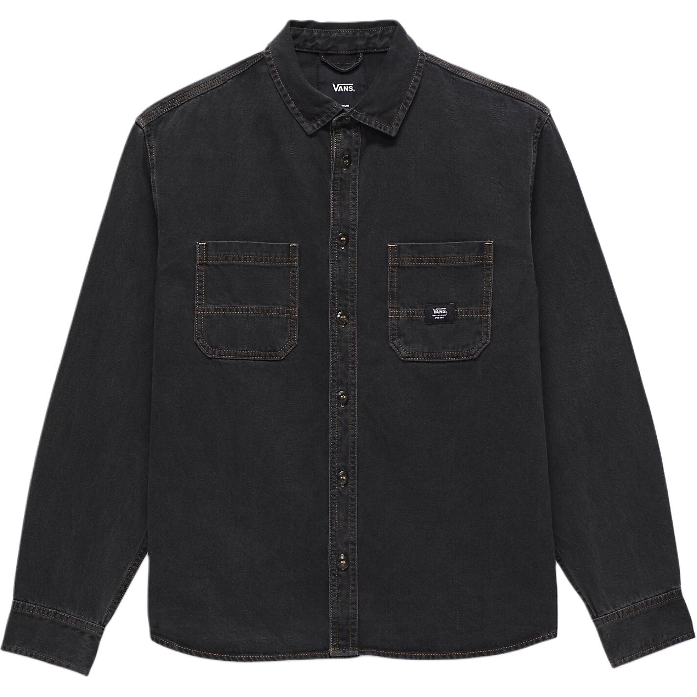 Рубашка Stevens мужская черная Vans, черный
Рубашка Stevens мужская черная Vans, черный