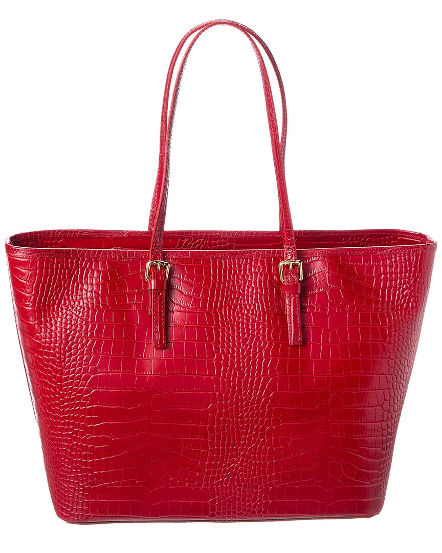 Сумка-тоут Persaman New York Penny из кожи с тиснением под крокодила, красный
Сумка-тоут Persaman New York Penny из кожи с тиснением под крокодила, красный