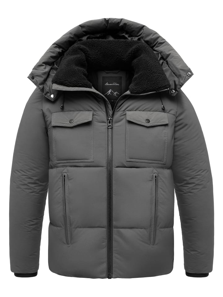 Зимняя куртка RENTON темно-серого цвета Amaci&Sons
Зимняя куртка RENTON темно-серого цвета Amaci&Sons