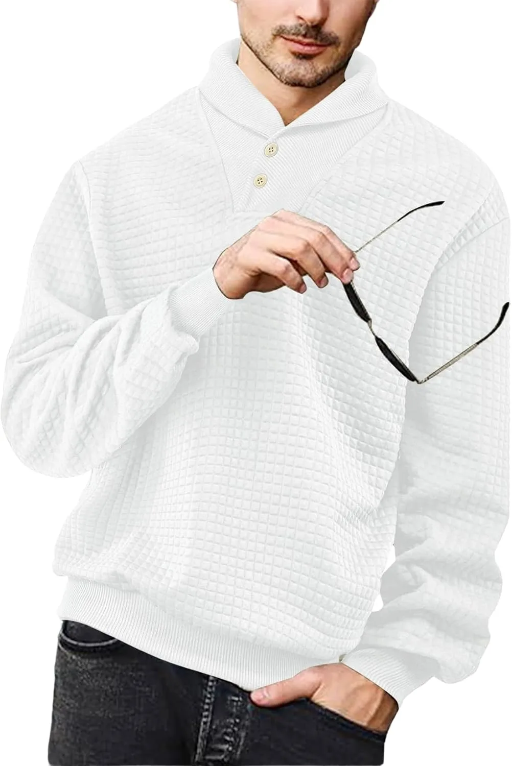 Мужской свитер LIZALIG с воротником шаль и длинными рукавами
Мужской свитер LIZALIG с воротником шаль и длинными рукавами