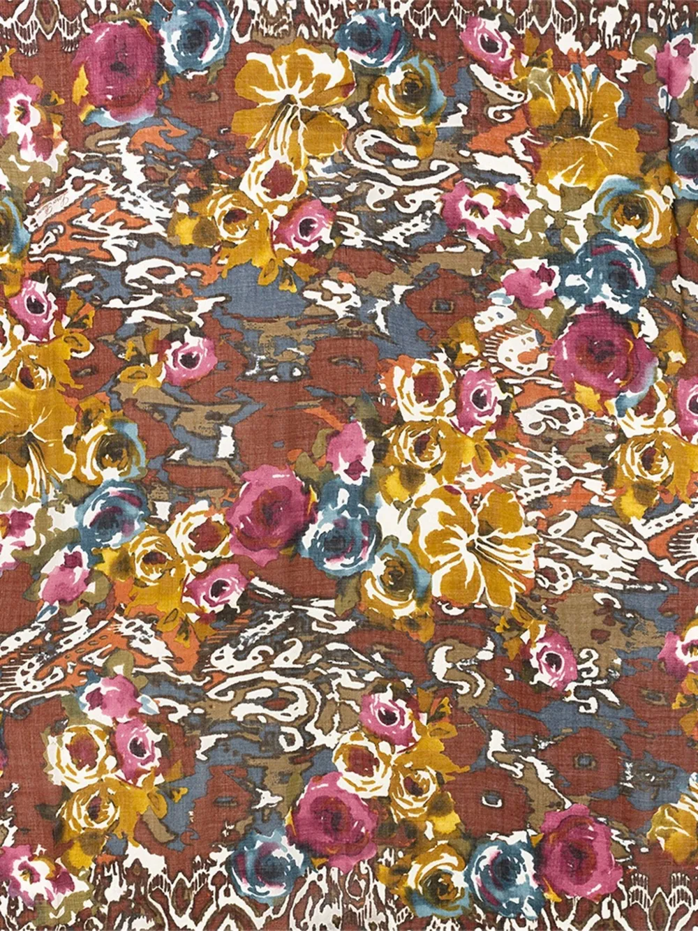 Шарф с цветочным принтом Loro Piana, коричневый
Шарф с цветочным принтом Loro Piana, коричневый