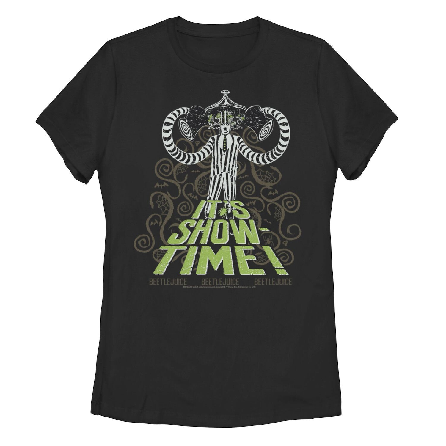 Футболка с рисунком «It’s Showtime» для юниоров Beetlejuice Spiders Licensed Character
Футболка с рисунком «It’s Showtime» для юниоров Beetlejuice Spiders Licensed Character