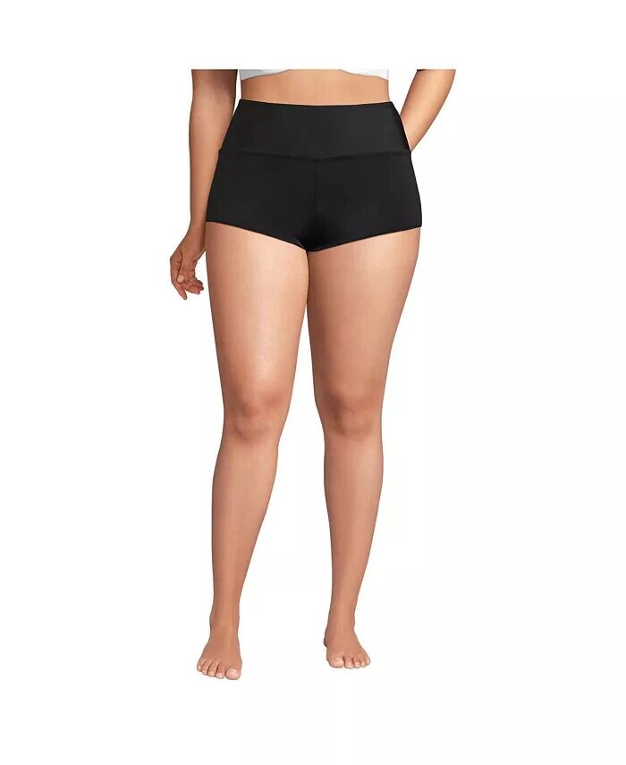 Женские шорты для плавания большого размера без застежек с высокой талией для мальчиков Lands' End, черный
Женские шорты для плавания большого размера без застежек с высокой талией для мальчиков Lands' End, черный