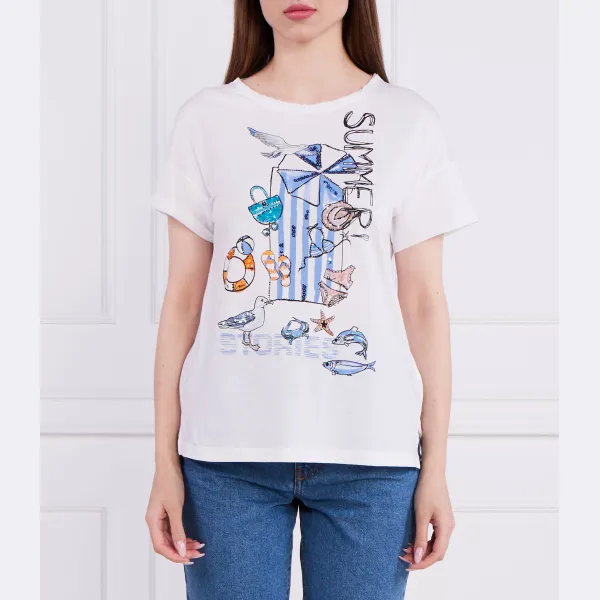 Футболка стандартного кроя Marc Cain, белый
Футболка стандартного кроя Marc Cain, белый