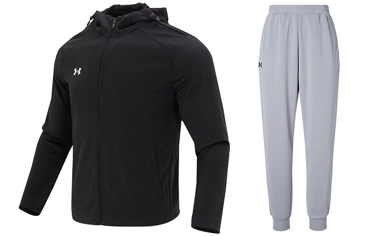 Мужская повседневная спортивная одежда Under Armour, цвет Black+Gray 
Мужская повседневная спортивная одежда Under Armour, цвет Black+Gray