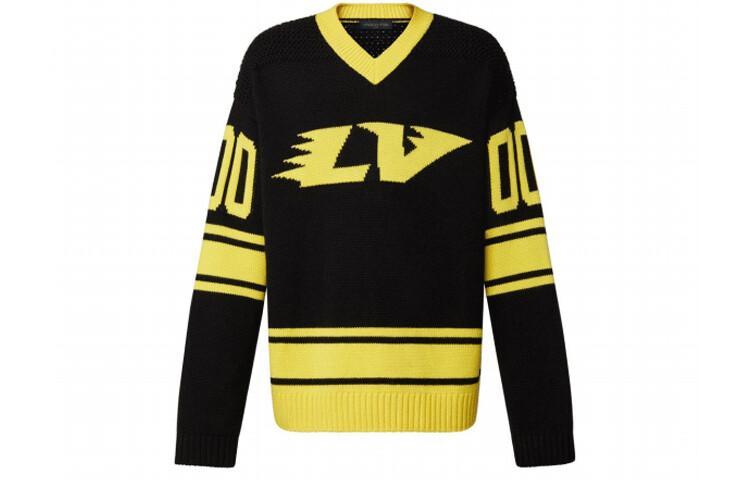 Свитер мужской Louis Vuitton, черный / желтый
Свитер мужской Louis Vuitton, черный / желтый