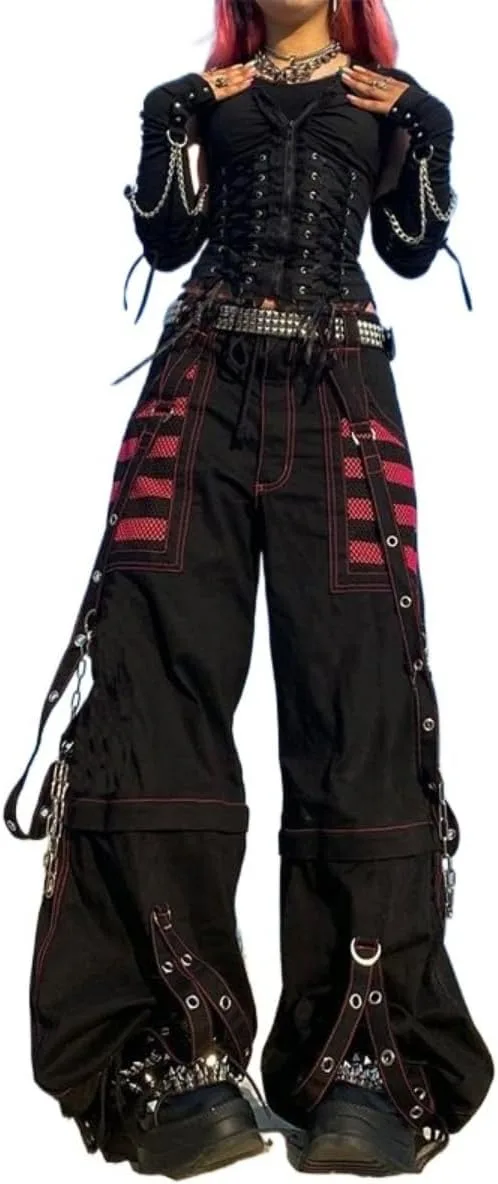 Женские карго джинсы в полоску с молнией и пуговицами CEINOM
Женские карго джинсы в полоску с молнией и пуговицами CEINOM