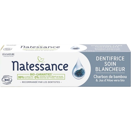 Отбеливающая зубная паста с бамбуковым углем 75 мл Natessance
Отбеливающая зубная паста с бамбуковым углем 75 мл Natessance