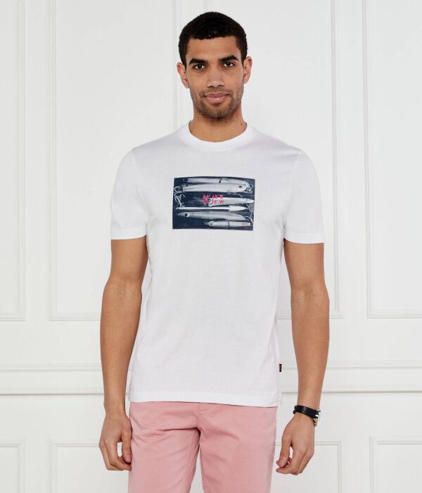 Футболка te_dune Regular fit Boss Orange, белый 
Футболка te_dune Regular fit Boss Orange, белый