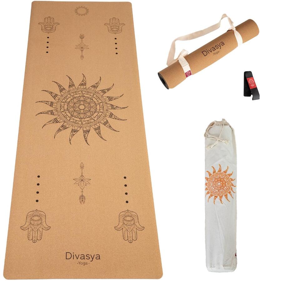 DIVASYA Пробковый коврик для йоги | изготовлен из пробки и натурального каучука | в 3 вариантах дизайна для йоги
DIVASYA Пробковый коврик для йоги | изготовлен из пробки и натурального каучука | в 3 вариантах дизайна для йоги