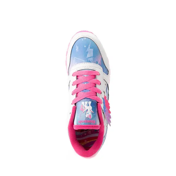 Кроссовки Reebok x My Little Pony Zipp Storm Classic Leather Step 'n' Flash Athletic Shoe, белый/кристально-голубой/розовый
Кроссовки Reebok x My Little Pony Zipp Storm Classic Leather Step 'n' Flash Athletic Shoe, белый/кристально-голубой/розовый