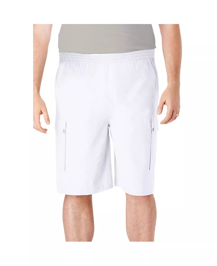 Большие и высокие карго-шорты с полностью эластичной талией из габардина Kingsize, белый
Большие и высокие карго-шорты с полностью эластичной талией из габардина Kingsize, белый