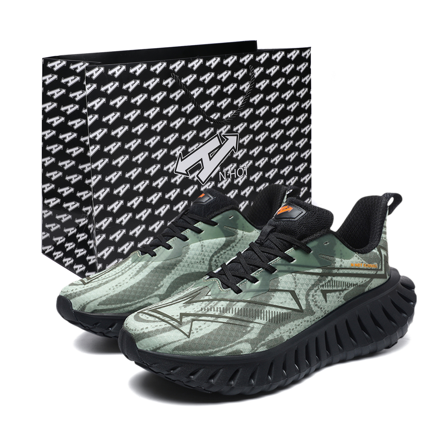 N·HOT Скользоустойчивые дышащие легкие низкие кеды с карбоновой пластиной унисекс зеленый камуфляж, цвет Green Camouflage
N·HOT Скользоустойчивые дышащие легкие низкие кеды с карбоновой пластиной унисекс зеленый камуфляж, цвет Green Camouflage