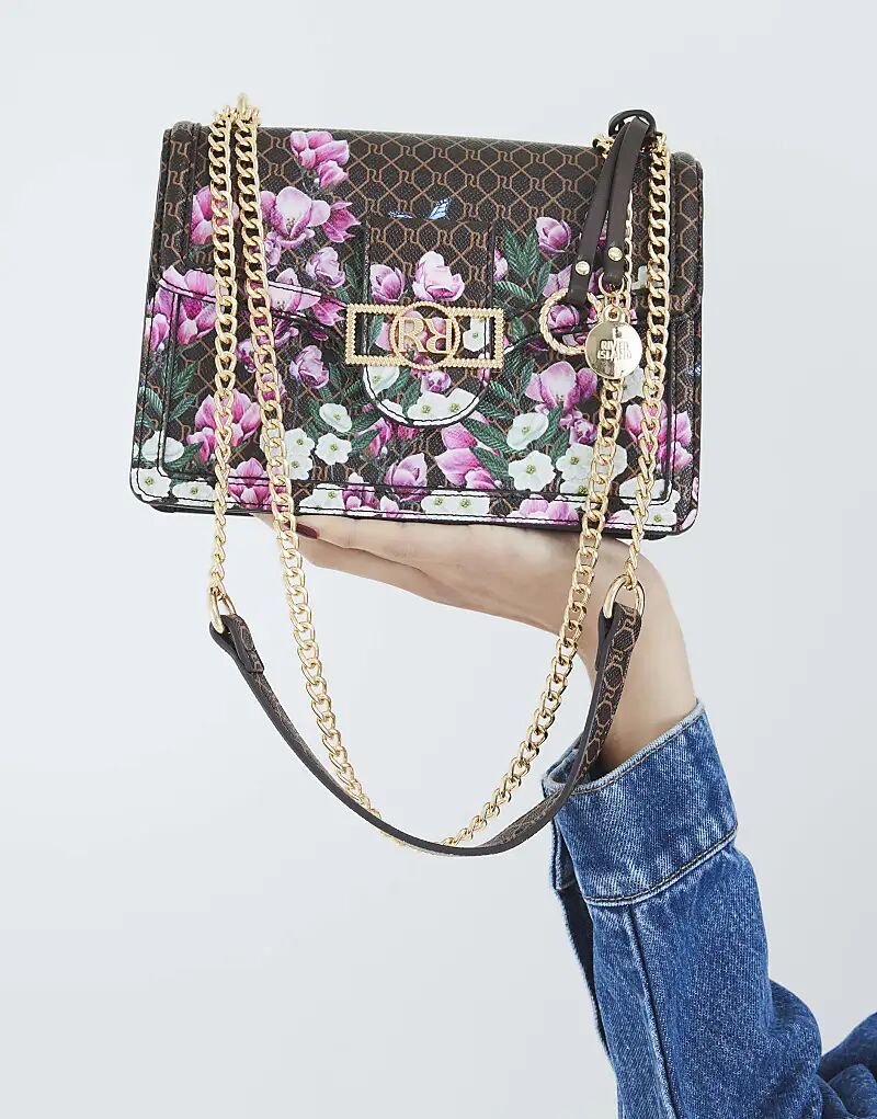 Сумка через плечо River Island с цветочной монограммой, темно-коричневого цвета
Сумка через плечо River Island с цветочной монограммой, темно-коричневого цвета