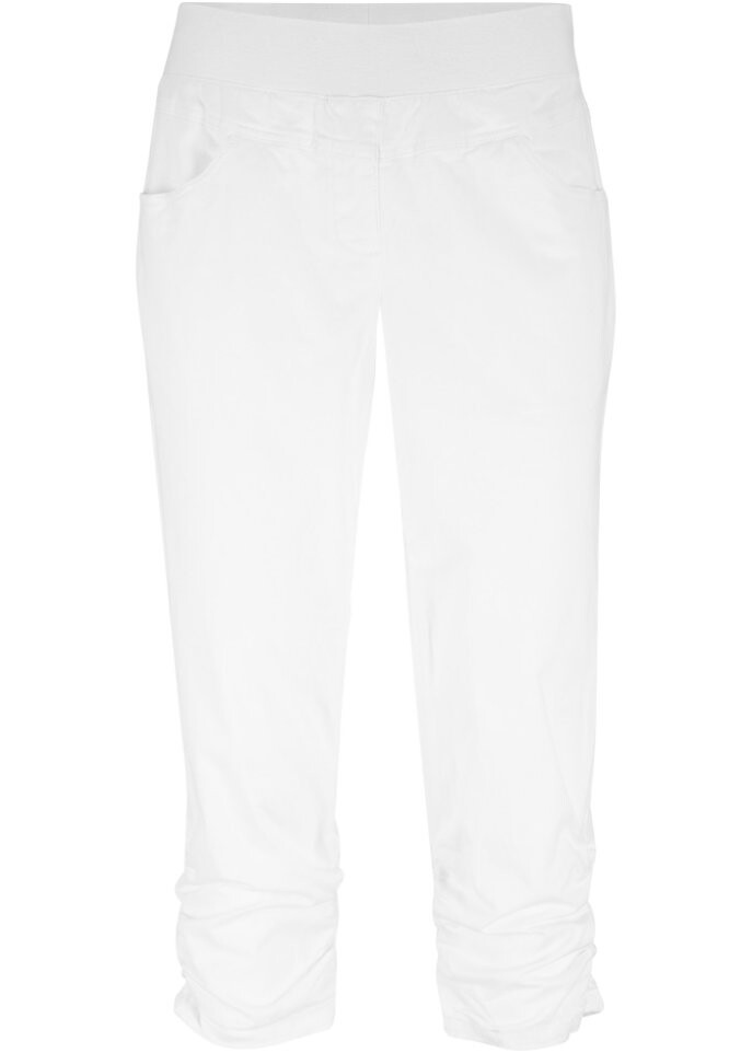 Хлопковые капри с удобным поясом и рюшами Bpc Bonprix Collection, белый
Хлопковые капри с удобным поясом и рюшами Bpc Bonprix Collection, белый