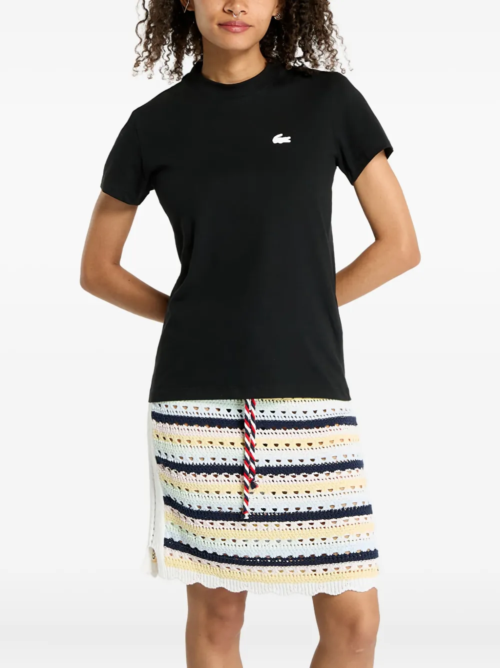 Футболка с вышитым логотипом Lacoste, черный
Футболка с вышитым логотипом Lacoste, черный