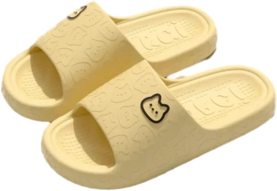Летние тапочки irLocy для дома для женщин и мужчин, домашние тапочки для ванной, платформенные, нескользящие, с изображением медведя, мультяшные шлепанцы, пляжные сандалии для дома, желтый
Летние тапочки irLocy для дома для женщин и мужчин, домашние тапочки для ванной, платформенные, нескользящие, с изображением медведя, мультяшные шлепанцы, пляжные сандалии для дома, желтый