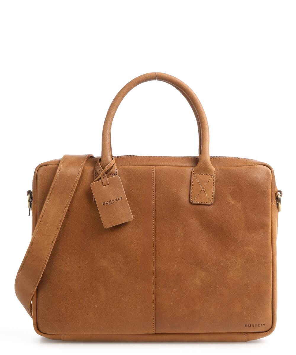 Винтажный портфель Taylor Worker из зерненой кожи Burkely, коричневый 
Винтажный портфель Taylor Worker из зерненой кожи Burkely, коричневый