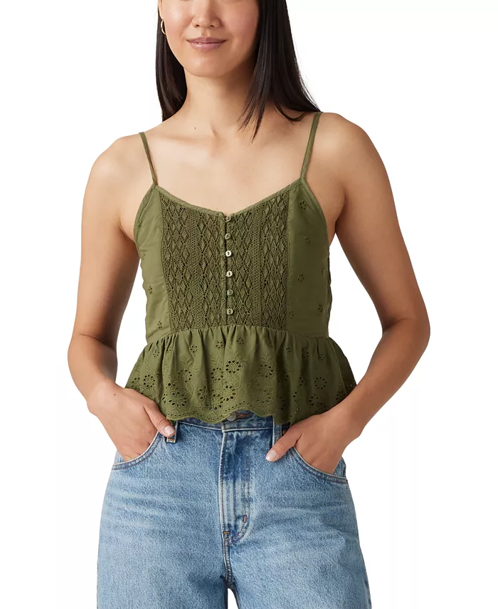 Женская блузка Cora с вышивкой Levi's, зеленый 
Женская блузка Cora с вышивкой Levi's, зеленый