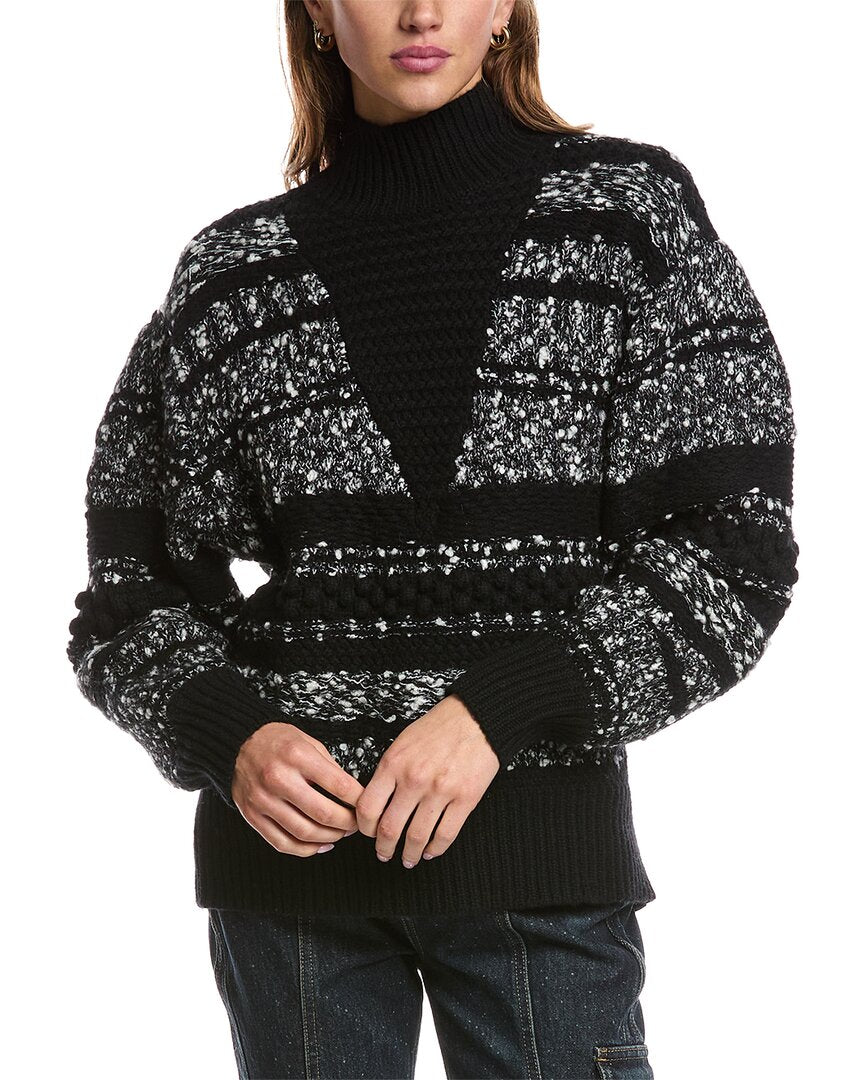 Альпака, кашемир и мохер свитер IRO, черный
Альпака, кашемир и мохер свитер IRO, черный