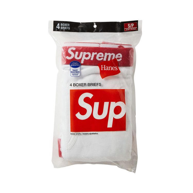 Боксеры Supreme x Hanes Boxer Briefs (4 Pack), White
Боксеры Supreme x Hanes Boxer Briefs (4 Pack), White