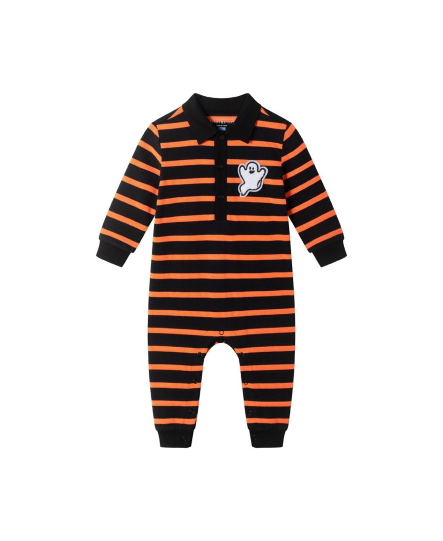 Детская полосатая рубашка-регби для мальчиков на Хэллоуин с нашивкой в виде призрака Andy & Evan, Black ora strp
Детская полосатая рубашка-регби для мальчиков на Хэллоуин с нашивкой в виде призрака Andy & Evan, Black ora strp