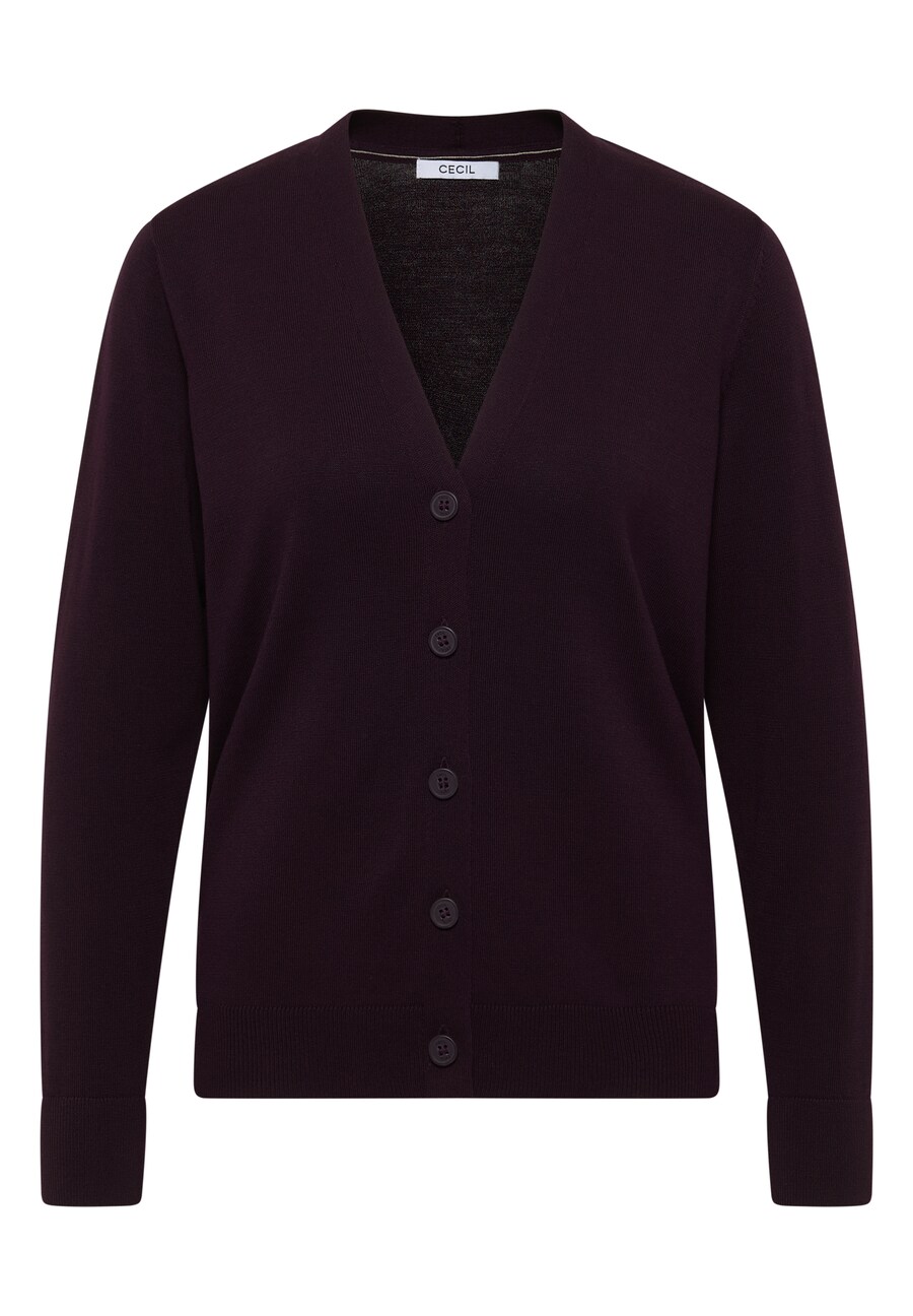 Вязаный кардиган CECIL, баклажановый
Вязаный кардиган CECIL, баклажановый