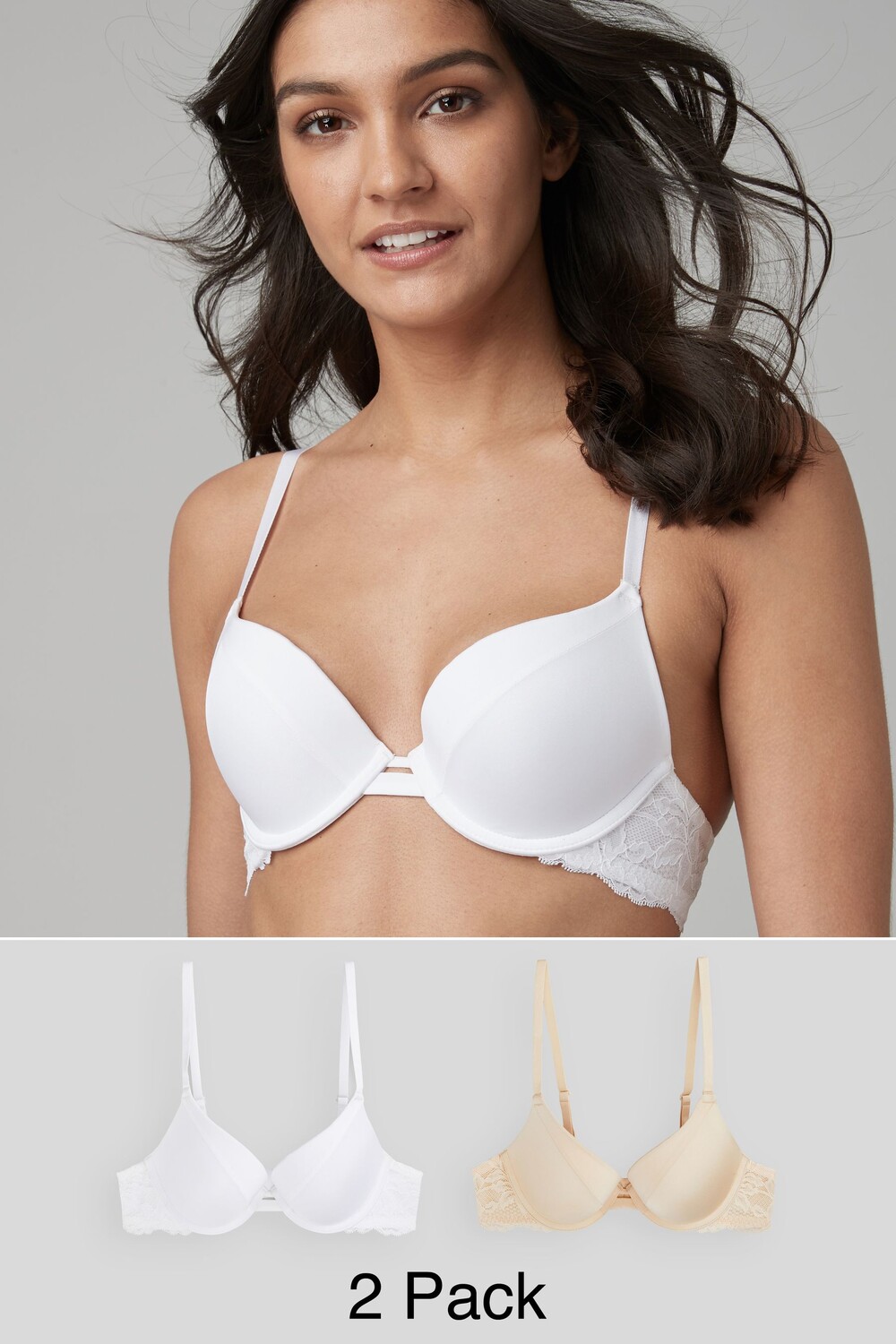 Бюстгальтеры-Майки с эффектом пуш-ап 2 шт Next, белый
Бюстгальтеры-Майки с эффектом пуш-ап 2 шт Next, белый