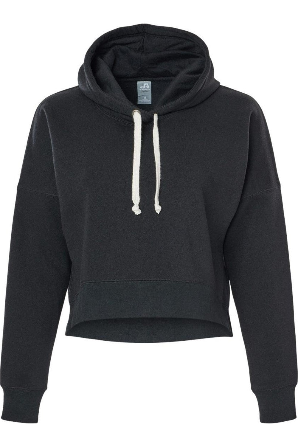 Женская укороченная толстовка с капюшоном J. America, цвет black solid
Женская укороченная толстовка с капюшоном J. America, цвет black solid