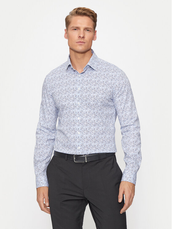 Рубашка slim fit Floral K10K113175 Calvin Klein, синий
Рубашка slim fit Floral K10K113175 Calvin Klein, синий