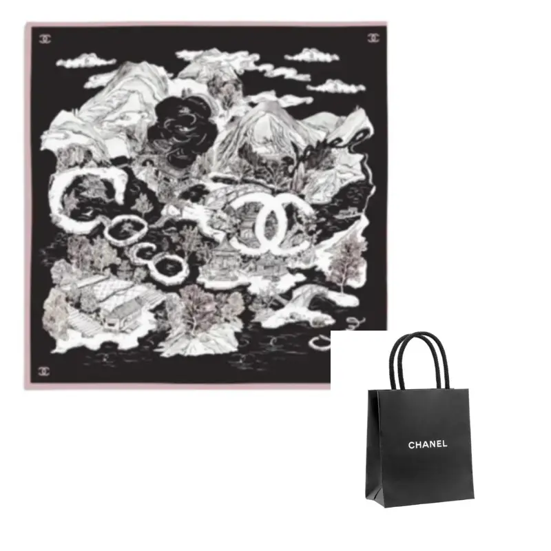 CHANEL Шелковый шарф Unisex Black
CHANEL Шелковый шарф Unisex Black