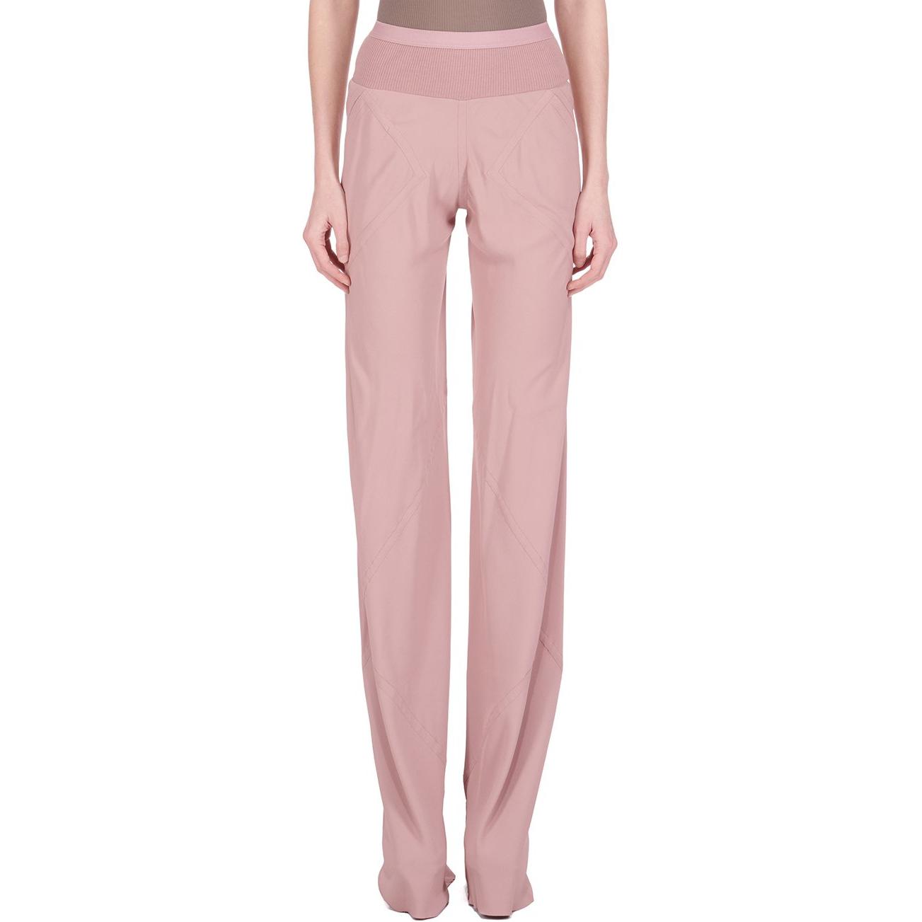 Брюки с расклешенными штанинами RICK OWENS, серо-розовые 
Брюки с расклешенными штанинами RICK OWENS, серо-розовые