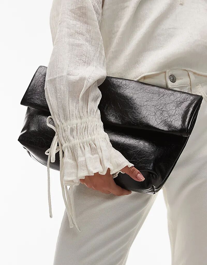 Сумка-клатч Topshop Georgia черного цвета со складкой
Сумка-клатч Topshop Georgia черного цвета со складкой