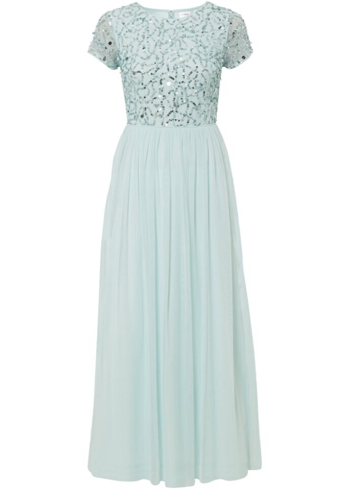 Платье макси с аппликацией из пайеток Bodyflirt, зеленый
Платье макси с аппликацией из пайеток Bodyflirt, зеленый