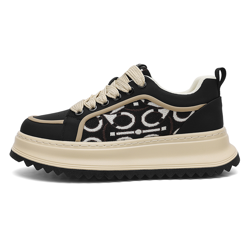 Низкие повседневные туфли для мужчин с амортизацией, противоскользящие и износостойкие, поддерживающие баланс и увеличивающие рост Boogie Bear, Beige Black
Низкие повседневные туфли для мужчин с амортизацией, противоскользящие и износостойкие, поддерживающие баланс и увеличивающие рост Boogie Bear, Beige Black