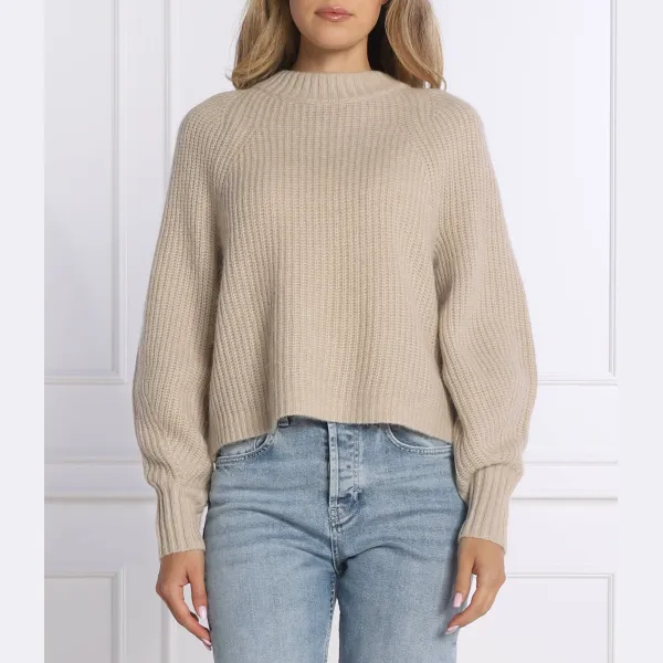 Шерстяной свитер-майка стандартного кроя Hugo, бежевый
Шерстяной свитер-майка стандартного кроя Hugo, бежевый