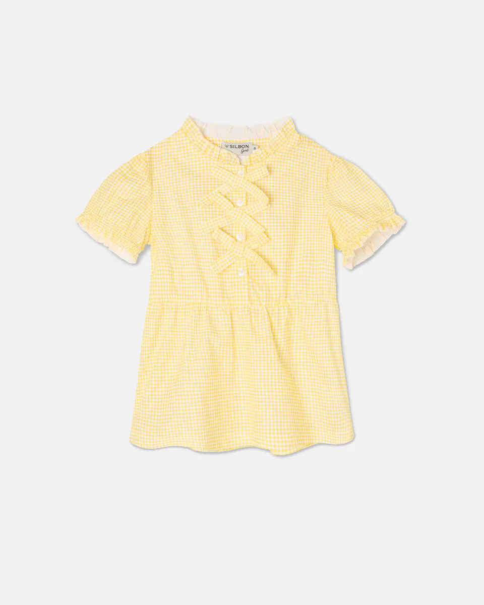 Детская блузка Lazada Vichy с коротким рукавом Silbon, желтый
Детская блузка Lazada Vichy с коротким рукавом Silbon, желтый
