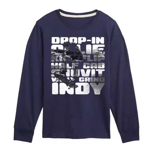 Футболка с длинным рукавом и принтом для мальчиков 8-20 лет, трюки на скейтборде Licensed Character, синий
Футболка с длинным рукавом и принтом для мальчиков 8-20 лет, трюки на скейтборде Licensed Character, синий