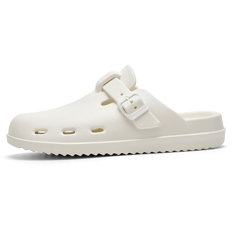 CariteSport Мужские белые противоскользящие устойчивые к истиранию тапочки с закрытым носком EVA, цвет White
CariteSport Мужские белые противоскользящие устойчивые к истиранию тапочки с закрытым носком EVA, цвет White