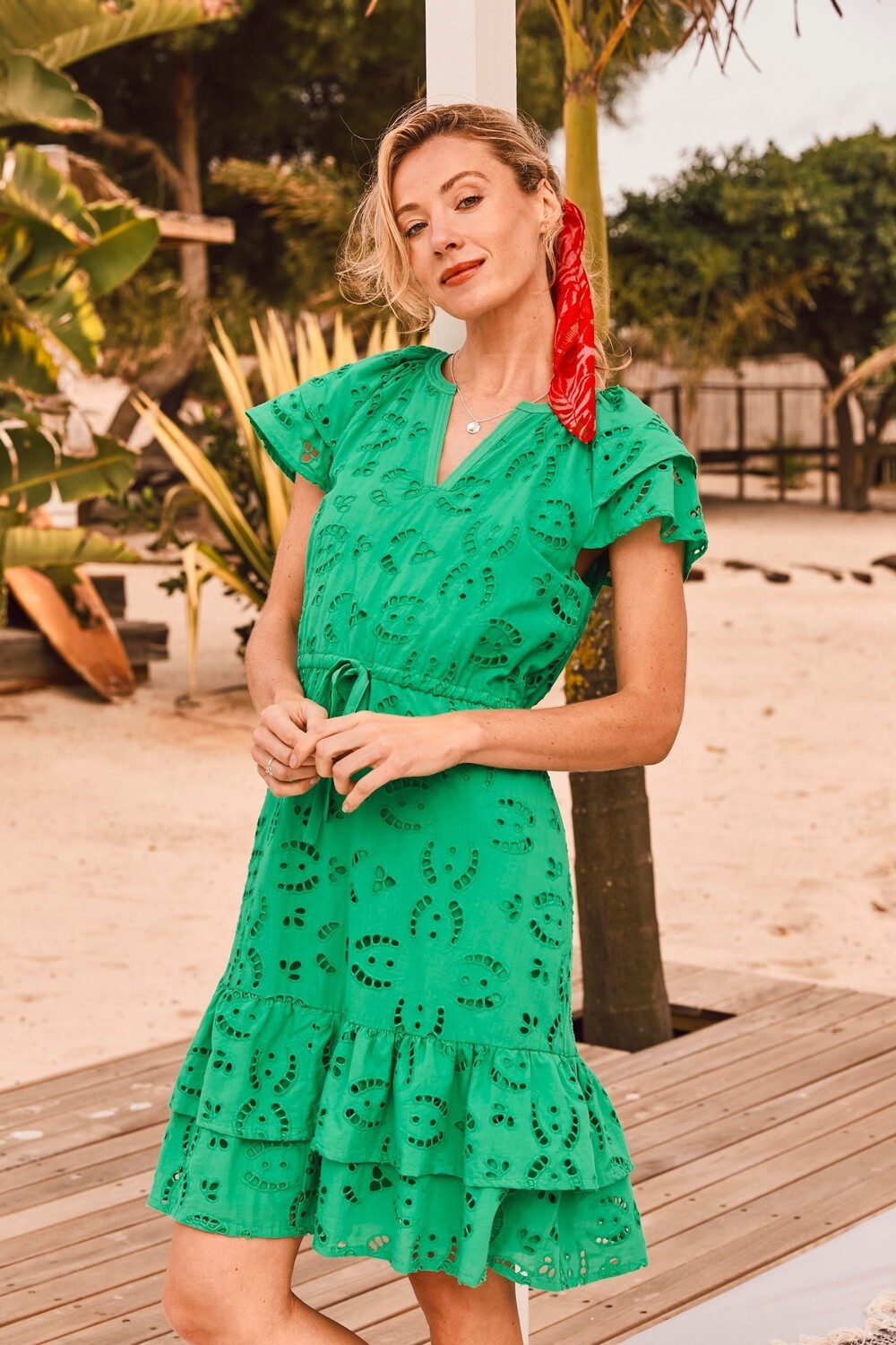 Платье бродери Fatface с бреди Fat Face, зеленый
Платье бродери Fatface с бреди Fat Face, зеленый