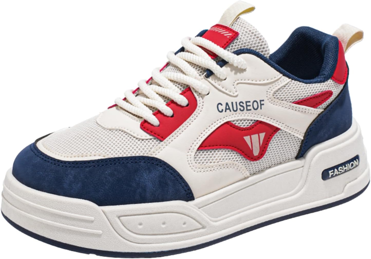 Мужские кроссовки белого/красного/синего цвета с контрастными вставками, стильные повседневные шнуровки с дышащей сеткой Aokisx
Мужские кроссовки белого/красного/синего цвета с контрастными вставками, стильные повседневные шнуровки с дышащей сеткой Aokisx