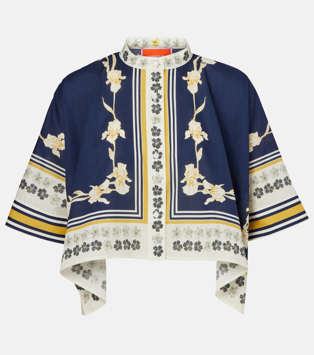 Хлопковая рубашка с фуляровым принтом La DoubleJ, Psyche Placee
Хлопковая рубашка с фуляровым принтом La DoubleJ, Psyche Placee