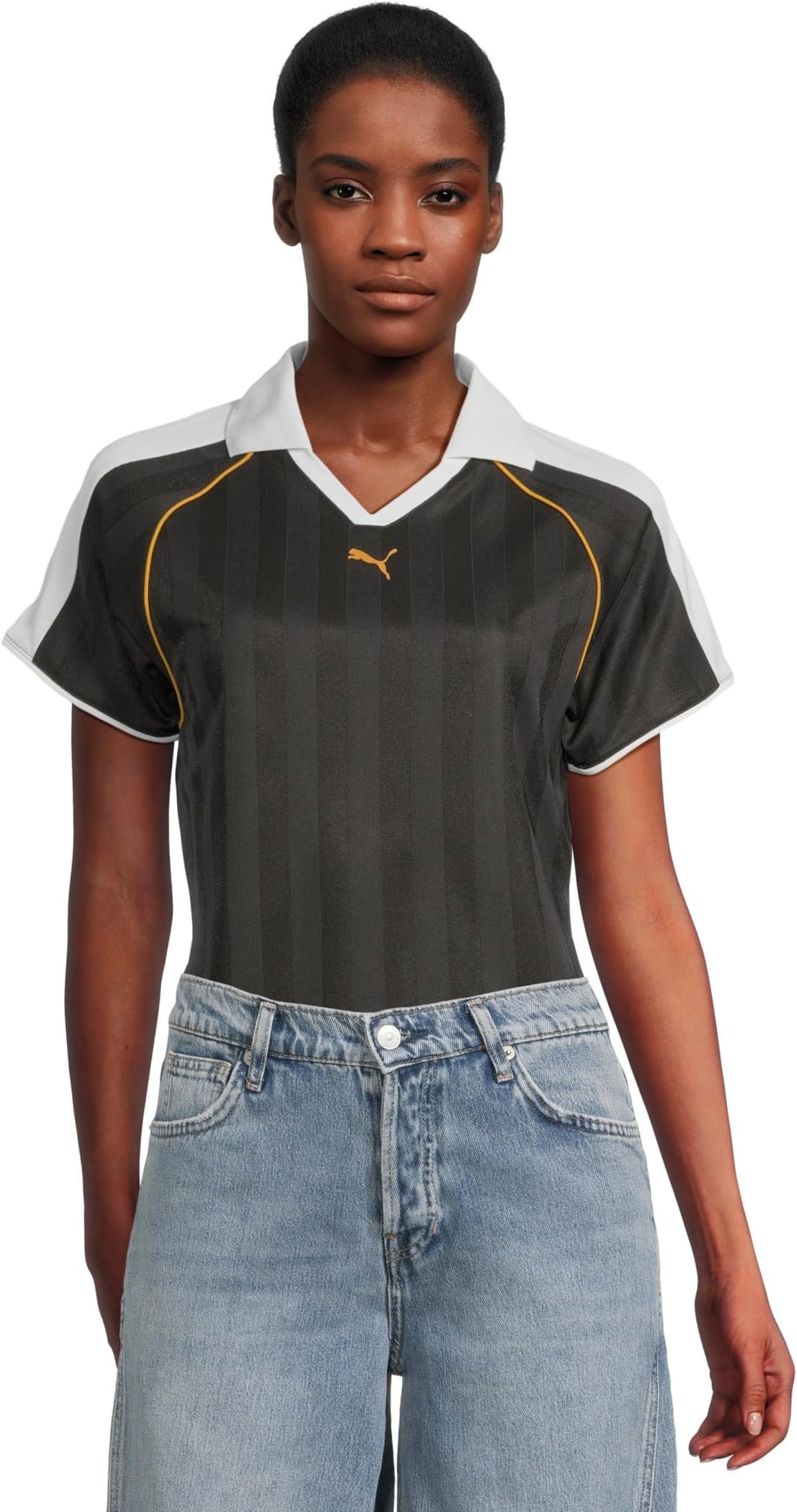 Женская свободная футбольная майка T7 PUMA, Puma Black
Женская свободная футбольная майка T7 PUMA, Puma Black